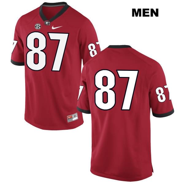 Georgia Bulldogs Men's John FitzPatrick #87 NCAA No Name Authentic Red Nike Stitched College Football Jersey WCT3356QJ